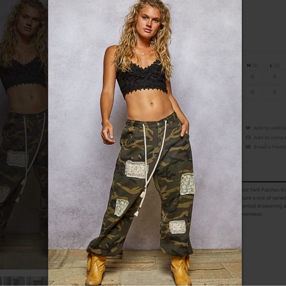 POL Camouflage Patchwork Pants - Picture 10 of 12